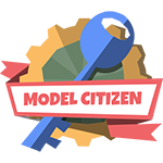 model badge