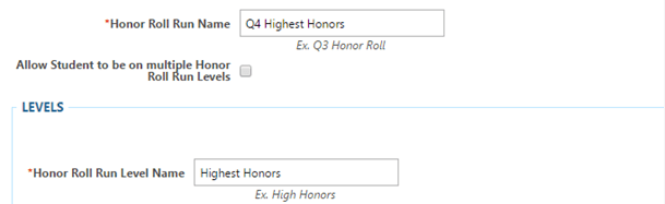 Honor Roll