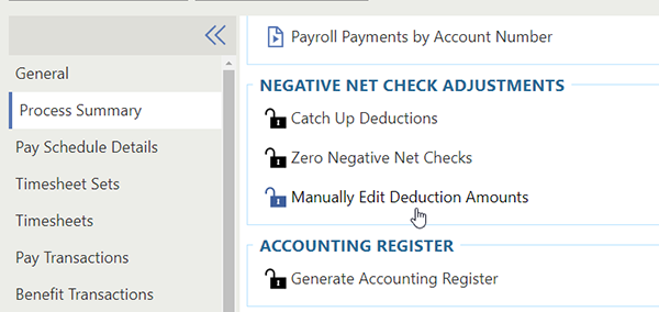 Negative Net Checks