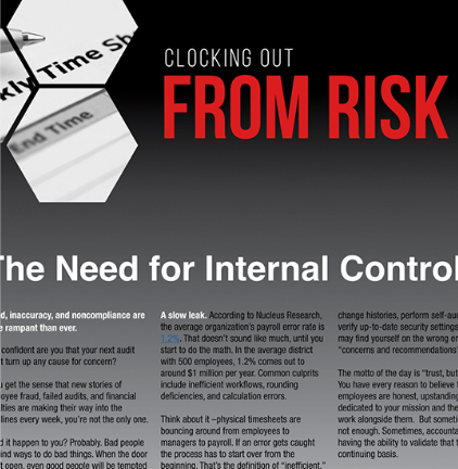 Clocking Out from Risk